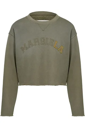 Maison Margiela Felpa crop con stampa