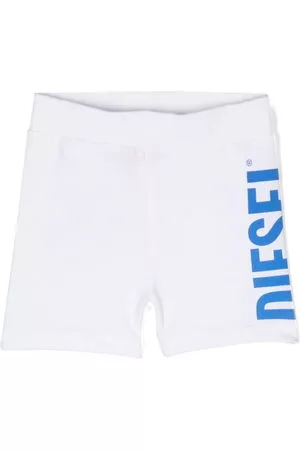 Diesel Pantaloncini - Shorts con stampa - Bianco