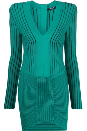 Balmain Abito corto con scollo a V