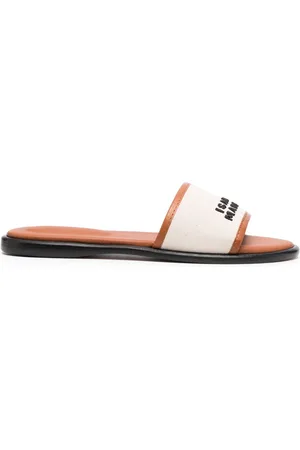 Isabel Marant Sandali slides Vikee con logo