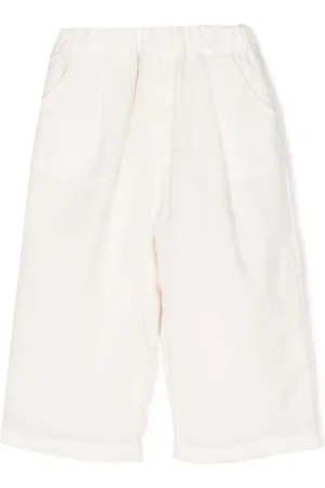 Miki House Shorts dritti con ricamo