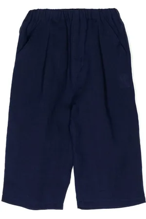 Miki House Shorts dritti con ricamo