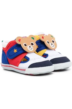 Miki House Sneakers Bunny con chiusura a strappo
