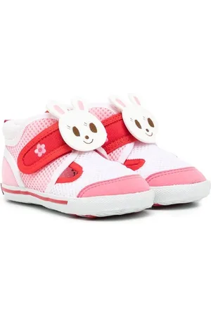 Miki House Sneakers Bunny con chiusura a strappo