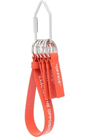 OFF-WHITE Uomo Gioielli - Portachiavi con stampa - Arancione