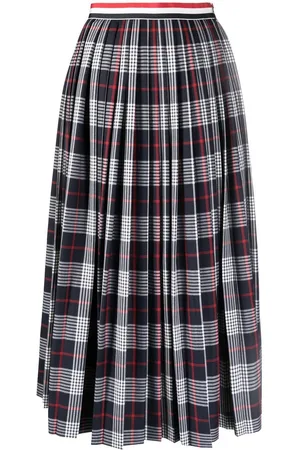 Thom Browne Gonna plissettata a quadri