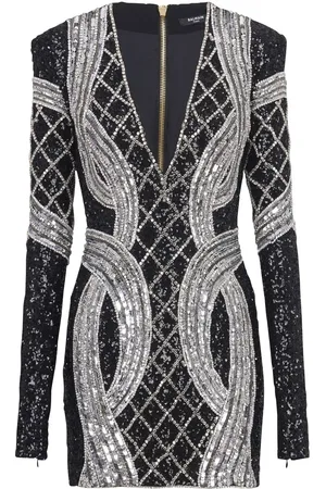 Balmain Abito con ricamo