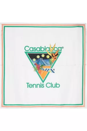 Casablanca Sciarpe - Foulard Tennis Club - Bianco