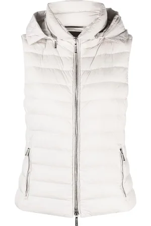 MOORER Gilet imbottito con cappuccio rimovibile