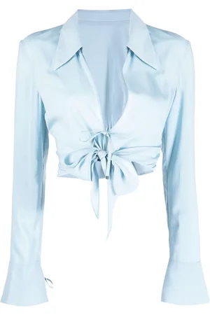 SYSTEM Blusa crop con nodo