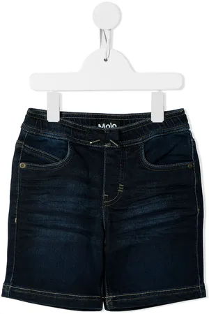 Molo Shorts denim con logo