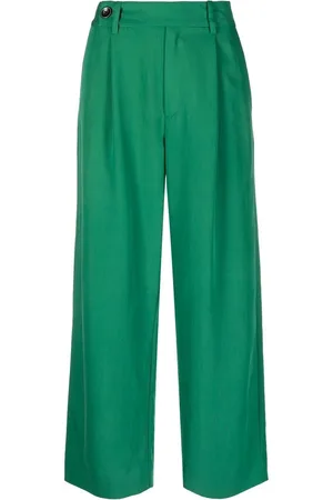 Proenza Schouler Pantaloni sartoriali Drapey Suiting a gamba ampia