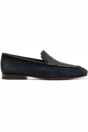 santoni Mocassini Gough intrecciati