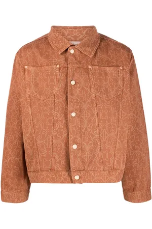 Drôle de Monsieur Giacca-camicia denim a fiori