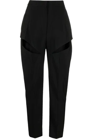 Alexander McQueen Pantaloni sartoriali con dettagli cut-out