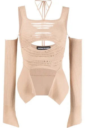 ANDREADAMO Top con dettaglio a cut-out