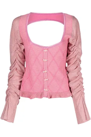 CORMIO Cardigan Elena con maniche drappeggiate