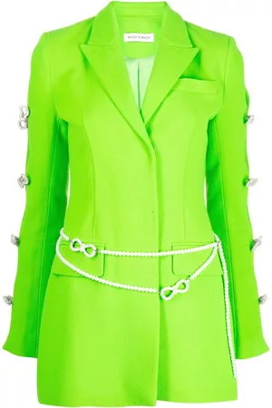 Mach & Mach Donna Vestiti con fiocco - Blazer con fiocco - Verde