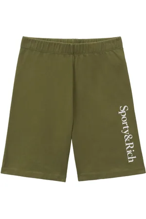 Sporty & Rich Shorts Serif con stampa