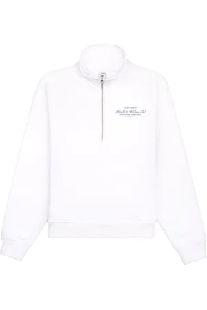 Sporty & Rich Felpa con mezza zip