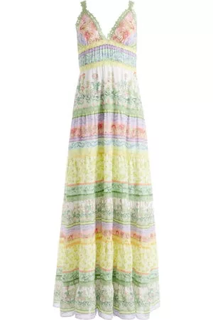 ALICE+OLIVIA Donna Vestiti stampati - Abito lungo Karolina con inserti - FLORAL FEST