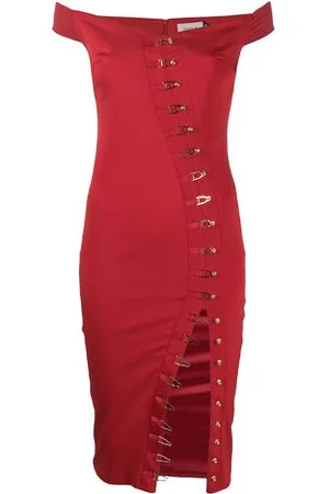 MURMUR Donna Vestiti attillati - Abito Ivy aderente - Rosso