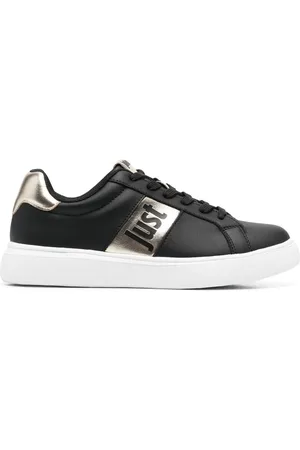 Roberto Cavalli Sneakers con righe metallizzate