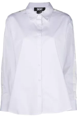DKNY Donna Camicie - Camicia con ricamo - Bianco