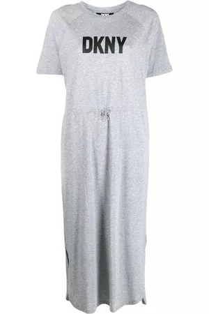 DKNY Donna Vestiti - Abito modello T-shirt con coulisse - Grigio