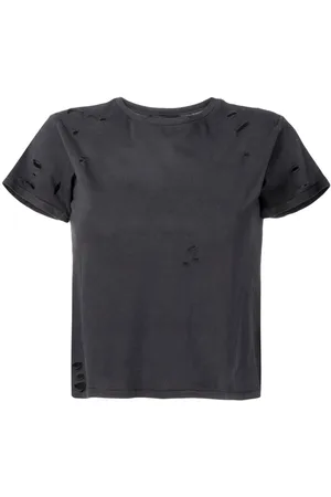 Cynthia Rowley T-shirt con dettagli a strappi