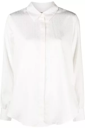DKNY Donna Camicie - Camicia con logo jacquard - Bianco