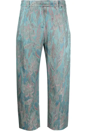ALBERTO BIANI Pantaloni crop a fiori