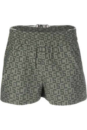 GCDS Shorts Bling con monogramma