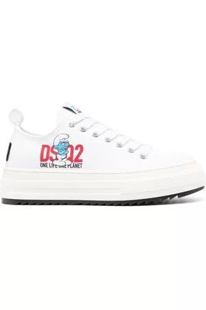 Dsquared2 Donna Sneakers - Sneakers con ricamo - Bianco