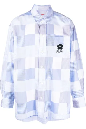 Kenzo Camicia oversize con design patchwork