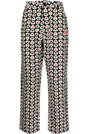 CLOT Pantaloni dritti con stampa grafica
