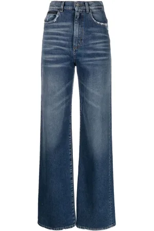 Philipp Plein Pantaloni denim a vita alta Palace