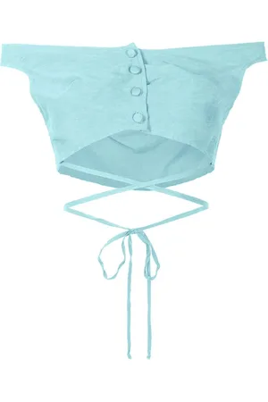 AMIR SLAMA Blusa corta con spalle scoperte