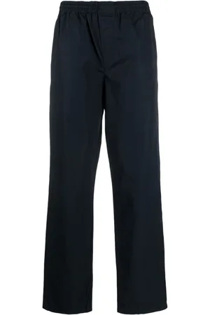 Aspesi Pantaloni dritti con vita elasticizzata