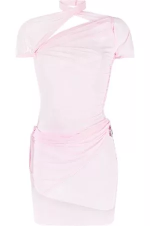 COPERNI Donna Vestiti asimmetrici - Abito asimmetrico con drappeggio - Rosa