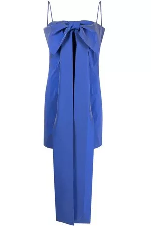 Bernadette Donna Vestiti con fiocco - Abito Estelle con fiocco - Blu