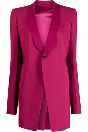 Rick Owens Blazer con revers stretti