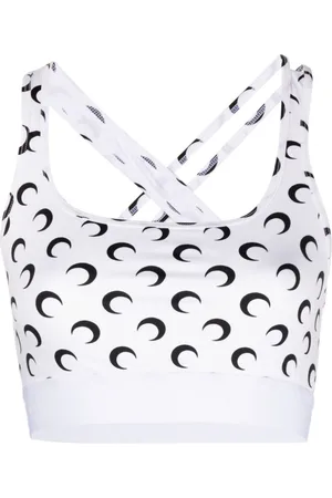 Marine Serre Top con stampa Crescent Moon