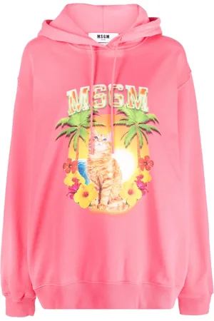 Msgm Felpa con stampa grafica