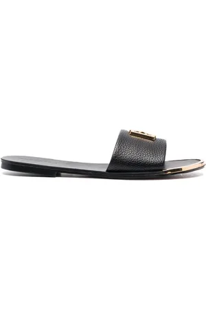 DKNY Sandali slides con placca logo
