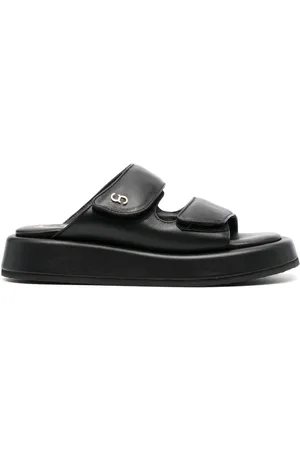 Casadei Sandali slides con placca logo
