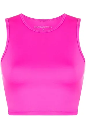 Cynthia Rowley Top crop con apertura posteriore