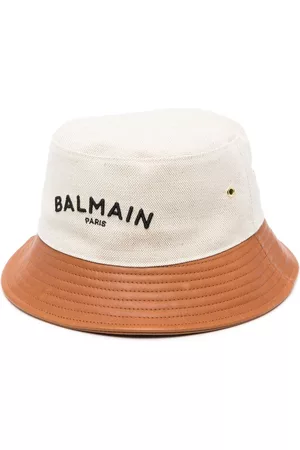 Balmain Cappello Bucket - Cappello bucket con ricamo - Toni neutri