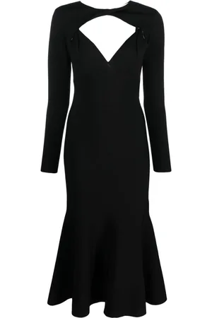 Roland Mouret Abito midi con maniche rimovibili