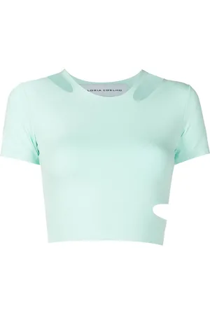 Gloria Coelho Top crop con dettaglio cut-out